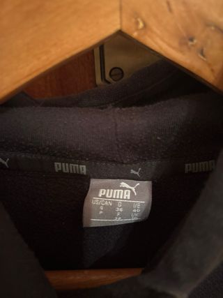 Sudadera Puma Negra con Logo