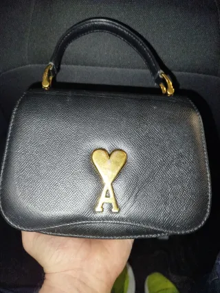 Bolso Ami Paris Negro y Dorado