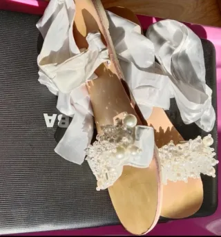 Botines marrón  y Sandalias fiesta talla 41