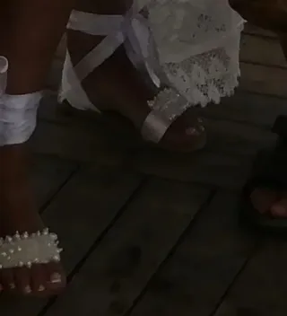 Botines marrón  y Sandalias fiesta talla 41