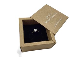 sortija oro 18k con diamante de laboratorio