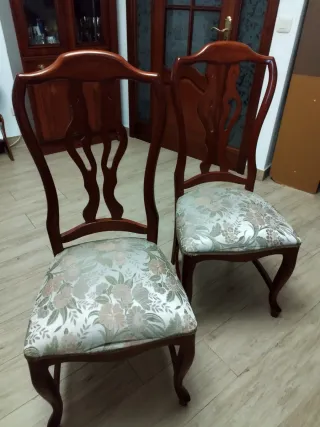 Mesa de comedor + 6 sillas madera