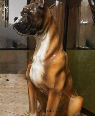 Scultura Boxer Seduto