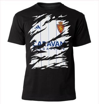 Camiseta, equipos de Futbol, diseño rasgado, Zaragoza y mas equipos