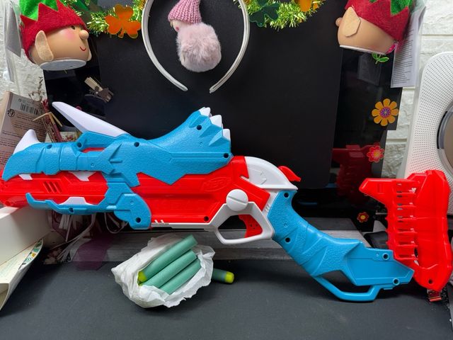 Pistola Nerf Azul y Roja
