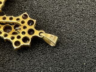 colgante oro 14k con piedra