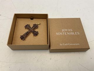 colgante oro 14k con piedra