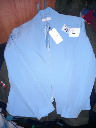 42- americana L chaqueta azul - Sfera