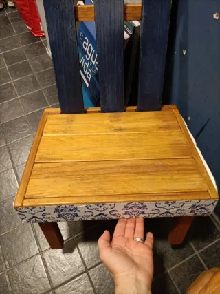 Silla Graciosa artesana,baja tipo taburete , bonit