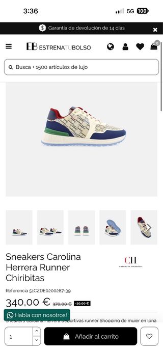 zapatilas carolina herrera original