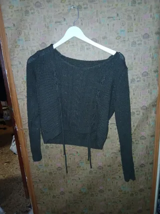 Jersey crop ajustable negro m/l