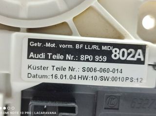 Motor elevalunas audi 8p0959802a a3 (8p) 2231934