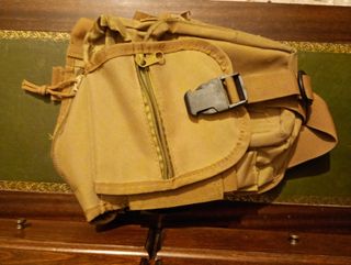 Bolsa de cinturón pierna cartera beige