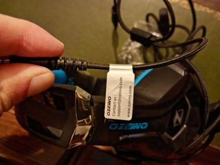 Cascos Gamer Negros y Azules auriculares gaming