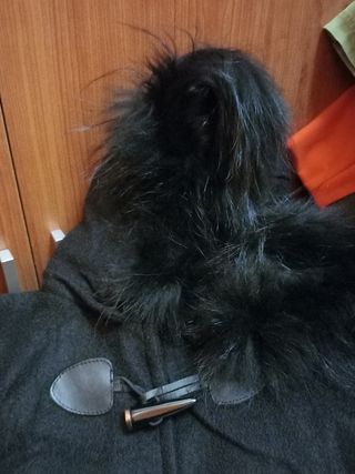 68- abrigo negro montgomery - L - Bilin