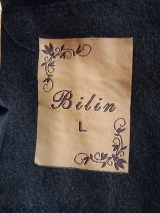 68- abrigo negro montgomery - L - Bilin