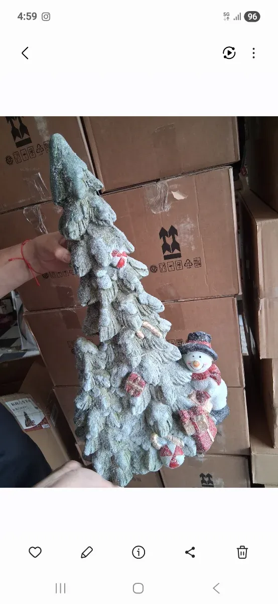 Árbol Navideño con Muñeco de Nieve 60cm 22€