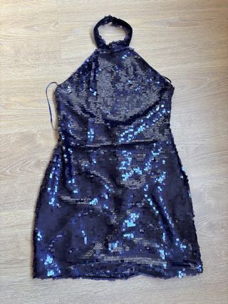 Vestido de fiesta lentejuelas Pull and Bear