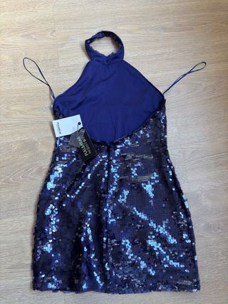 Vestido de fiesta lentejuelas Pull and Bear