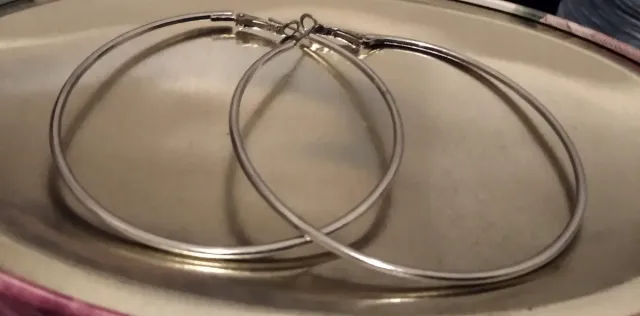 Pendientes Aro Plateados