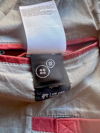 Chaqueta cuero rojo granate degradado