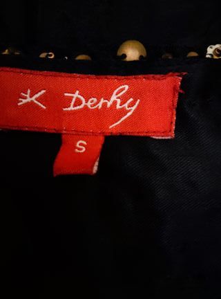 Falda Derhy bordada gasa y terciopelo Talla S