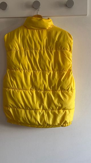 Chaleco acolchado mujer amarillo