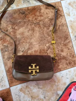 Bolso Crechi marrón con flecos