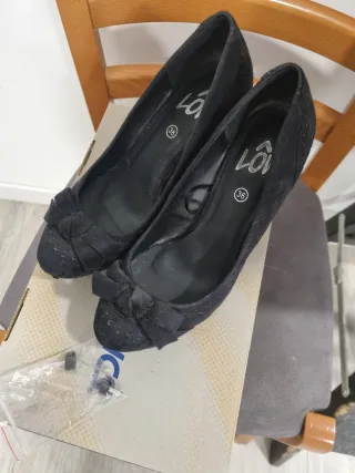 Zapatos de tacón negros talla 36