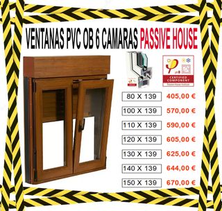 VENTANAS PVC MADERA PASSIVE HOUSE - 6 CÁMARAS