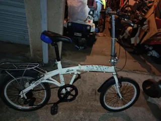 Bicicleta Plegable Blanca