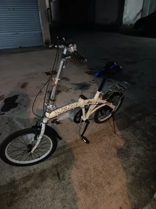 Bicicleta Plegable Blanca