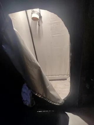 Armario cultivo 60x60cm foco  LED, extractor y tem