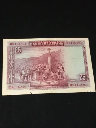 Billete 25 Pesetas Banco de España 1928