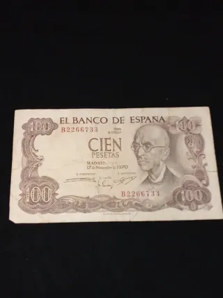 Billete 100 Pesetas Banco de España 1970