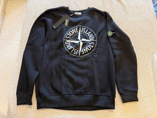 Sudadera Stone Island Negra Talla XL