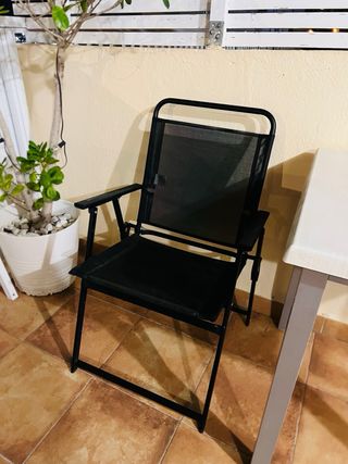 2 Sillas Plegables Exterior