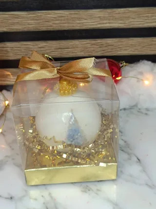 Velas Navideñas Bola de Navidad Artesanal