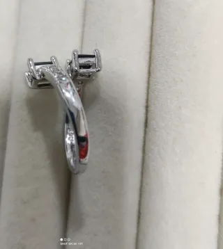 Anillo Plata Ajustable Negro