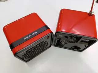 Radio Cubo Brionvega TS 505A rossa funzionante!