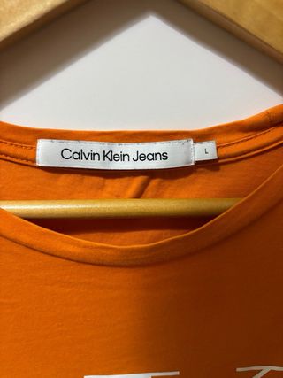 Camiseta Calvin Klein Jeans Naranja Talla S