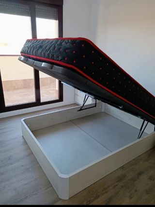 Cama de Matrimonio Canapé/Colchón Firme