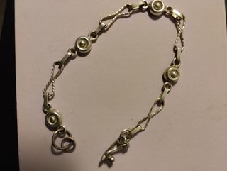 Pulsera de plata con eslabones