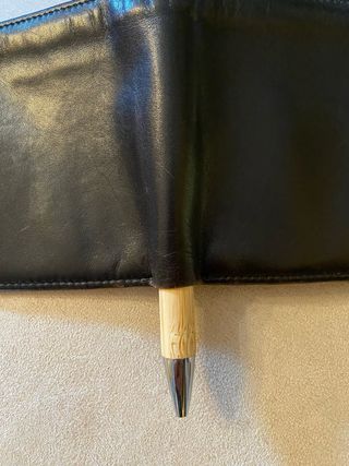 Portafoglio in vera pelle nero