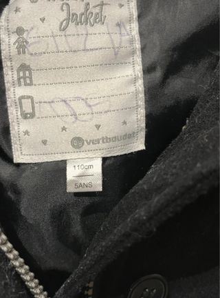 Abrigo Vertbaudet, 5 años