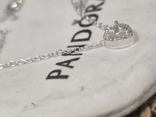 Gargantilla Pandora Corazón Brillante Plata