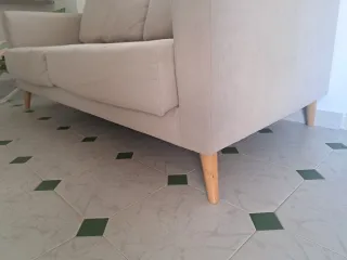 URGE VENDER. Sofá beige 195cm prácticamente a estr