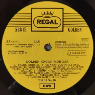 Vinilo Organ Mortier Golden