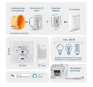 HomeMatic IP Regulador de intensidad 143166A0