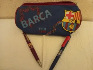 2 Bolígrafos y Neceser FC Barcelona